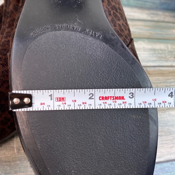 Munro Womens Brown Leopard Print Fabric Zip Up Booties - Picture 10 of 14